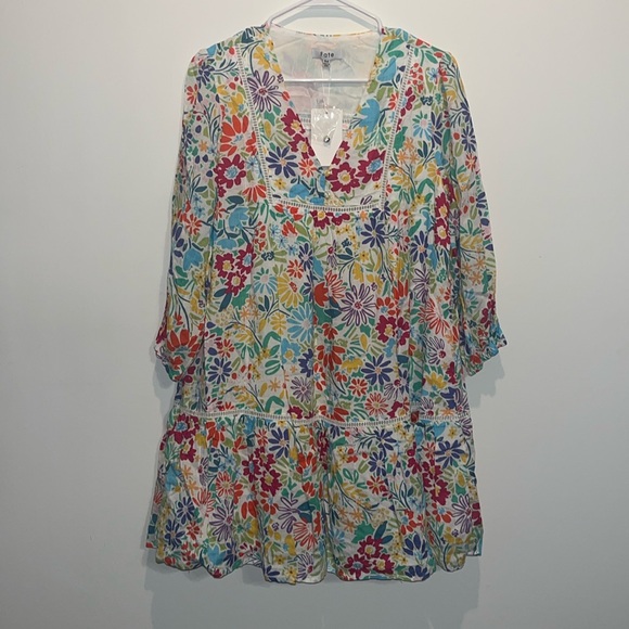 CALL IT FATE DRESS FLORAL MULTI COLOR SZ M - Picture 3 of 7